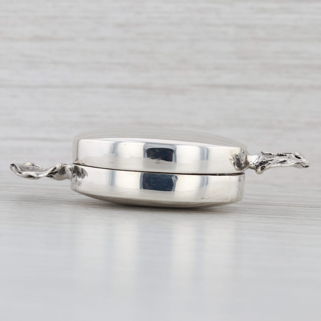 Candy Wrapper Trinket Pill Box Vintage Sterling Silver