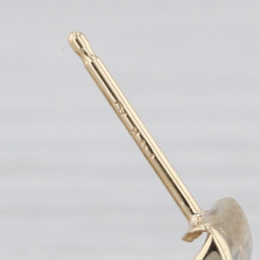 0.47ctw Diamond Rows Drop Earrings 14k Yellow Gold Omega Backs