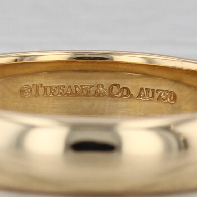 Tiffany & Co Forever Classic Wedding Band 18k Yellow Gold Ring Stackable