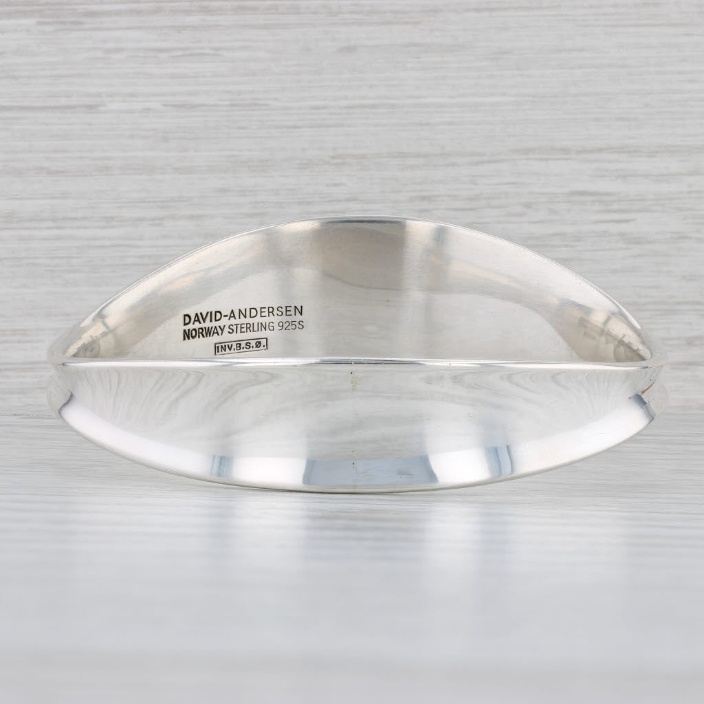 Light Gray David Anderson Bangle Bracelet Sterling Silver Bjorn Sigurd Ostern 8.25"
