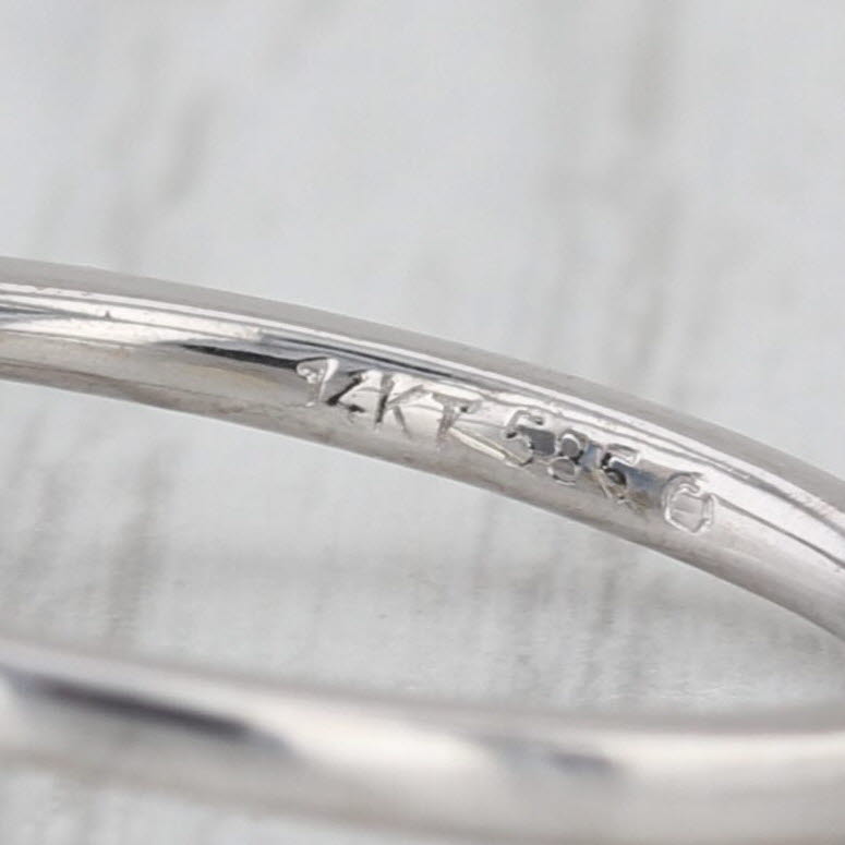 1.36ctw Emerald Cut Blue Sapphire Diamond Halo Ring 14k White Gold Engagement