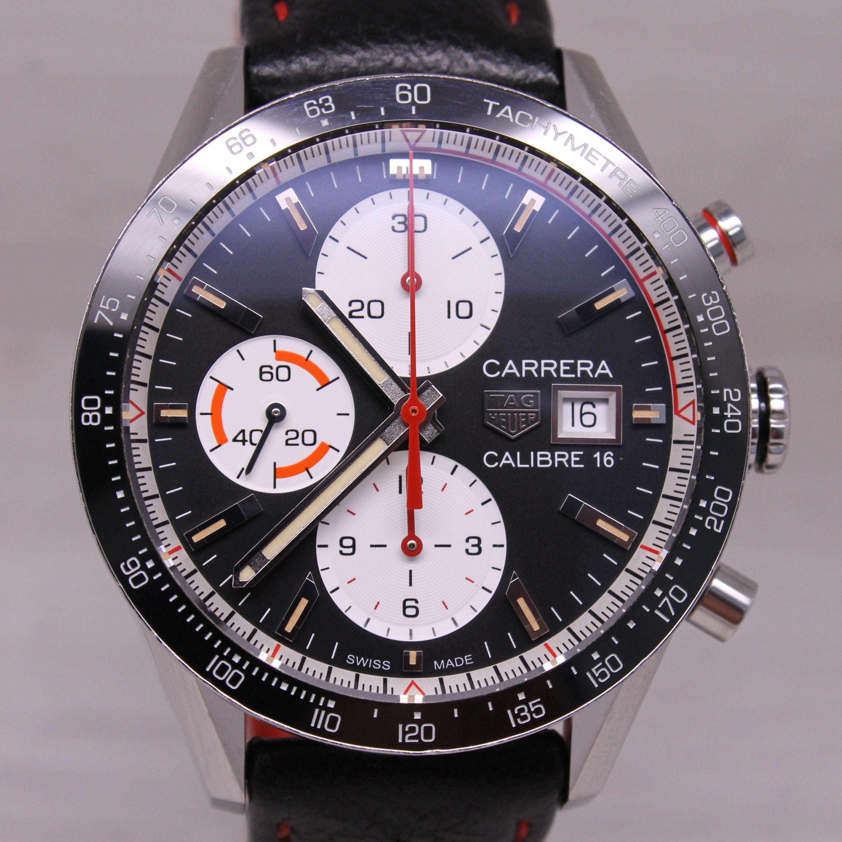 Tag Heuer Carrera Calibre 16 Automatic 41mm Steel Chronograph Watch CV201AP-0