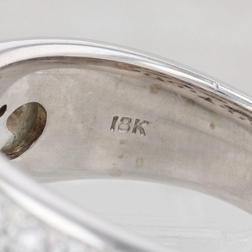 Gray 2.64ctw Diamond Band Ring 18k White Gold Size 8 Cocktail Multi-Band Design