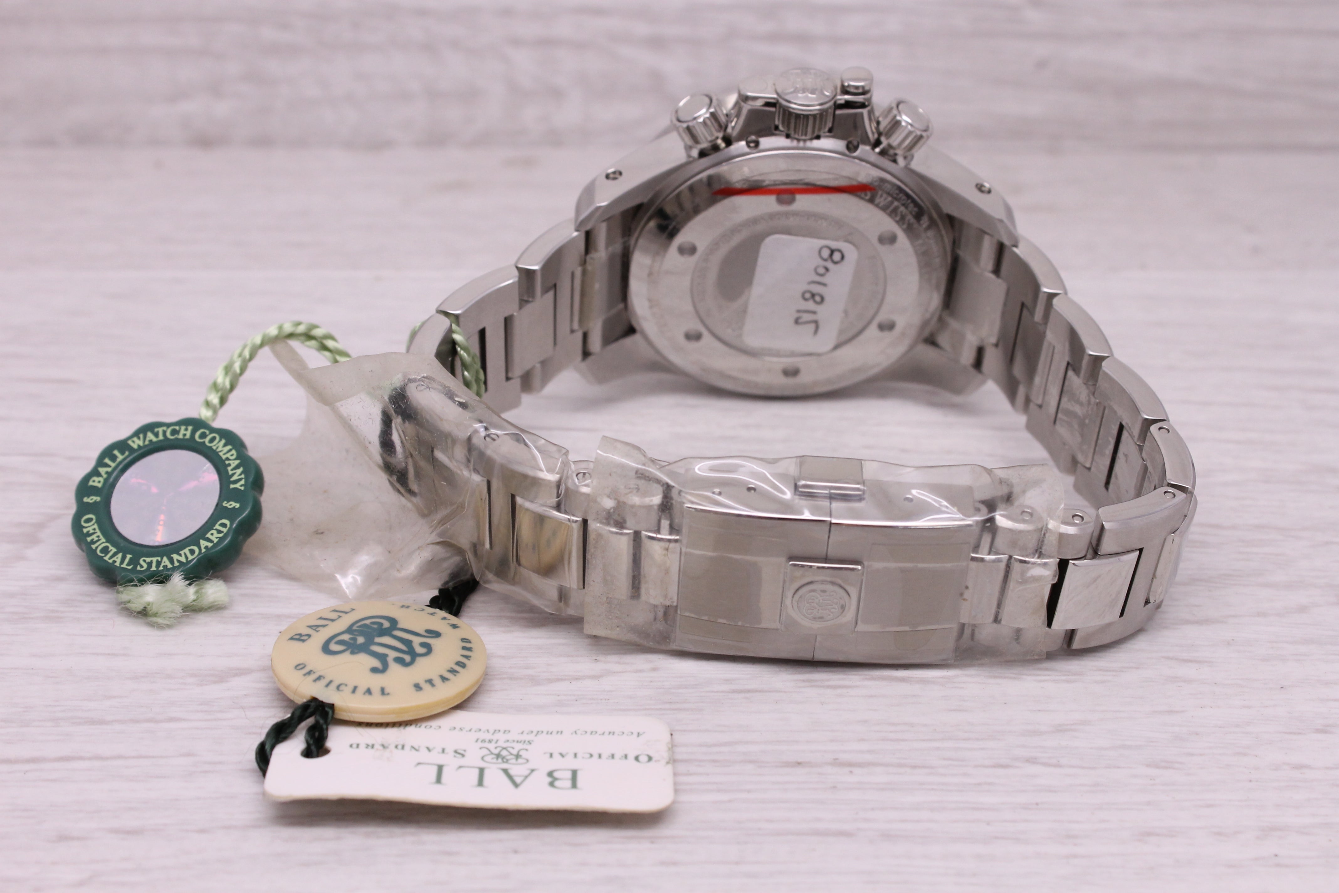 Gray Ball Engineer Hydrocarbon Racer Mens 42mm Automatic Chronograph Watch CM2198C