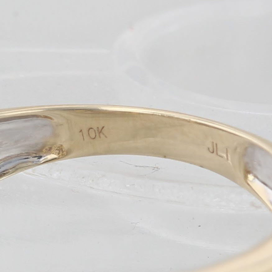 Light Gray 1.16ctw Diamond Engagement Ring 10k Gold Size 7.25 Cathedral Band