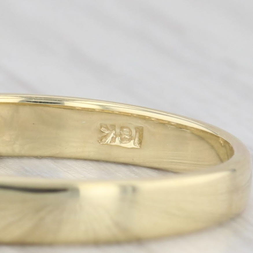 Gray 0.75ctw Diamond Wedding Band 18k Yellow Gold Stackable Anniversary Ring Sz 7.25