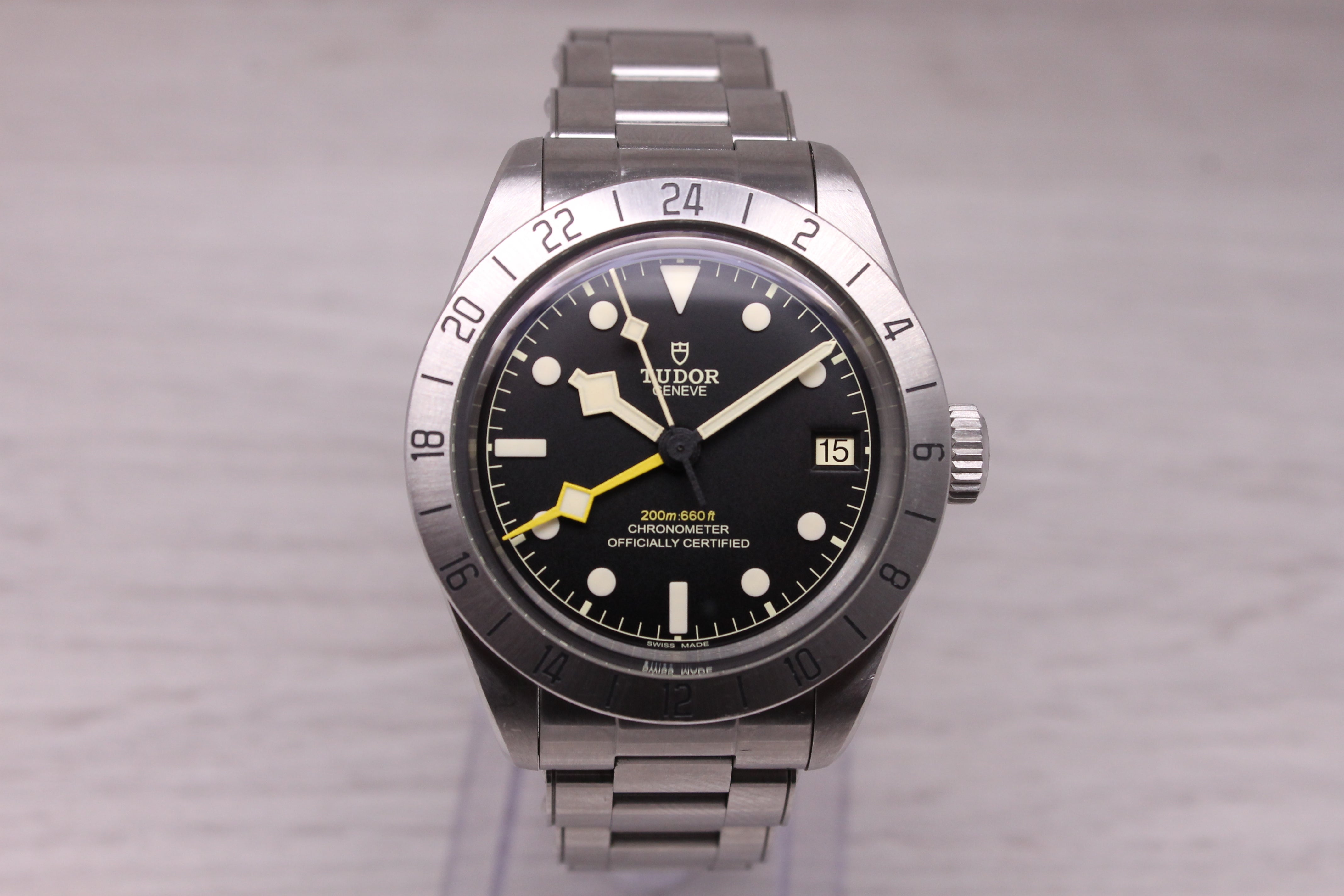 Tudor Black Bay Pro GMT Mens 39mm Steel Automatic Watch w/ Box Bracelet 79470