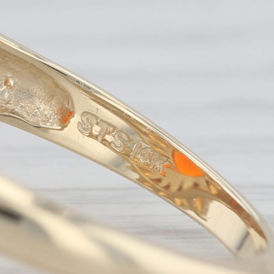 Light Gray 4.20ctw Mexican Fire Opal Orange Spessartite Garnet Halo Flower Ring 14k Gold