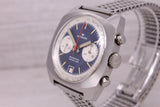 Vintage Wittnauer Professional Chrono-Date Mens40mm Steel Chronograph Watch RARE