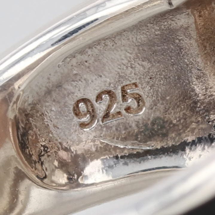 Kameleon Black Cubic Zirconia Pop Ring Sterling Silver Size 5.25 Interchangeable