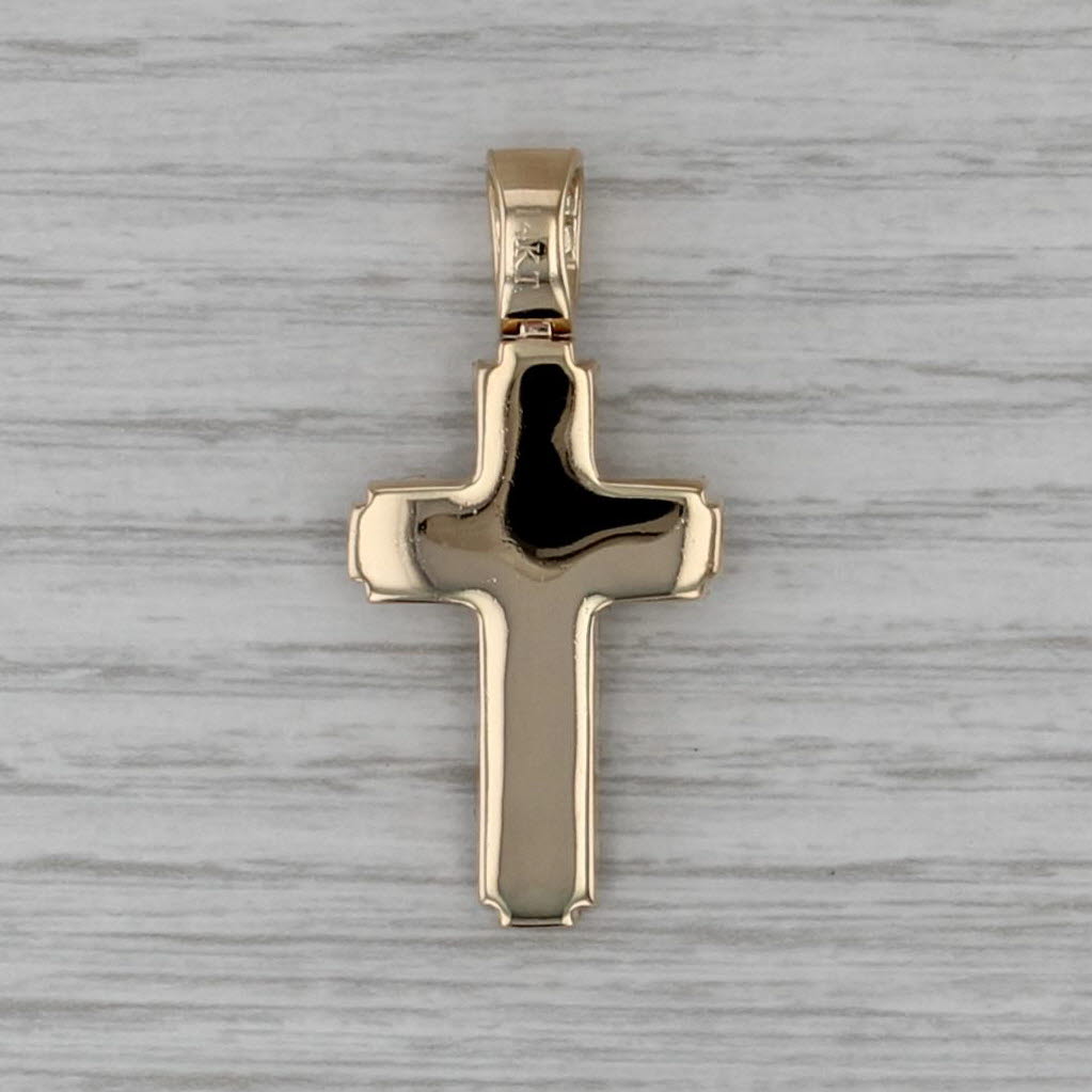 1ctw Diamond Cross Pendant 14k Yellow Gold
