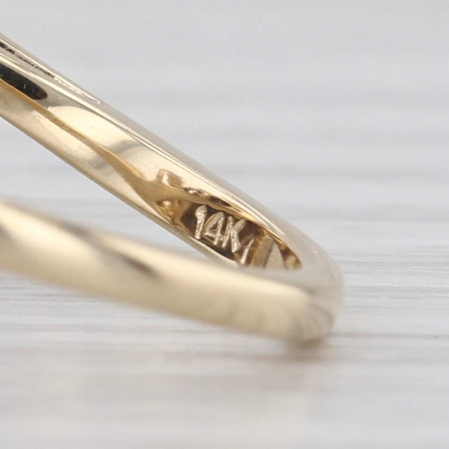 Brown Cultured Pearl 0.26ctw Diamond Framed Ring 14k Yellow Gold Size 7