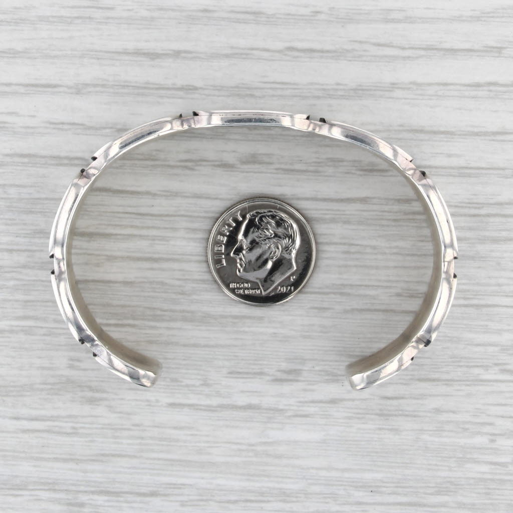 Martin & Denise Stecher Southwestern Tribal Cuff Bracelet Sterling Silver
