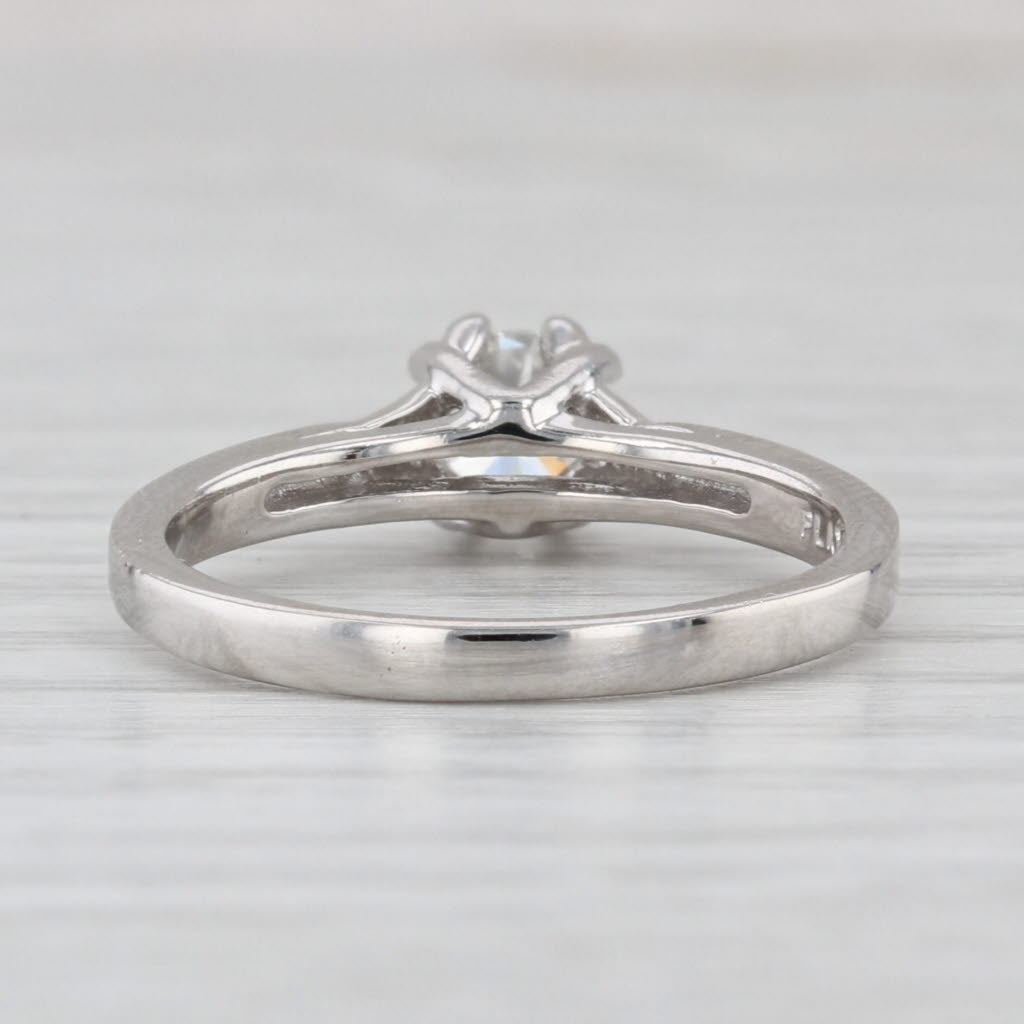 0.48ct Round Diamond Solitaire Engagement Ring Platinum Size 7.5