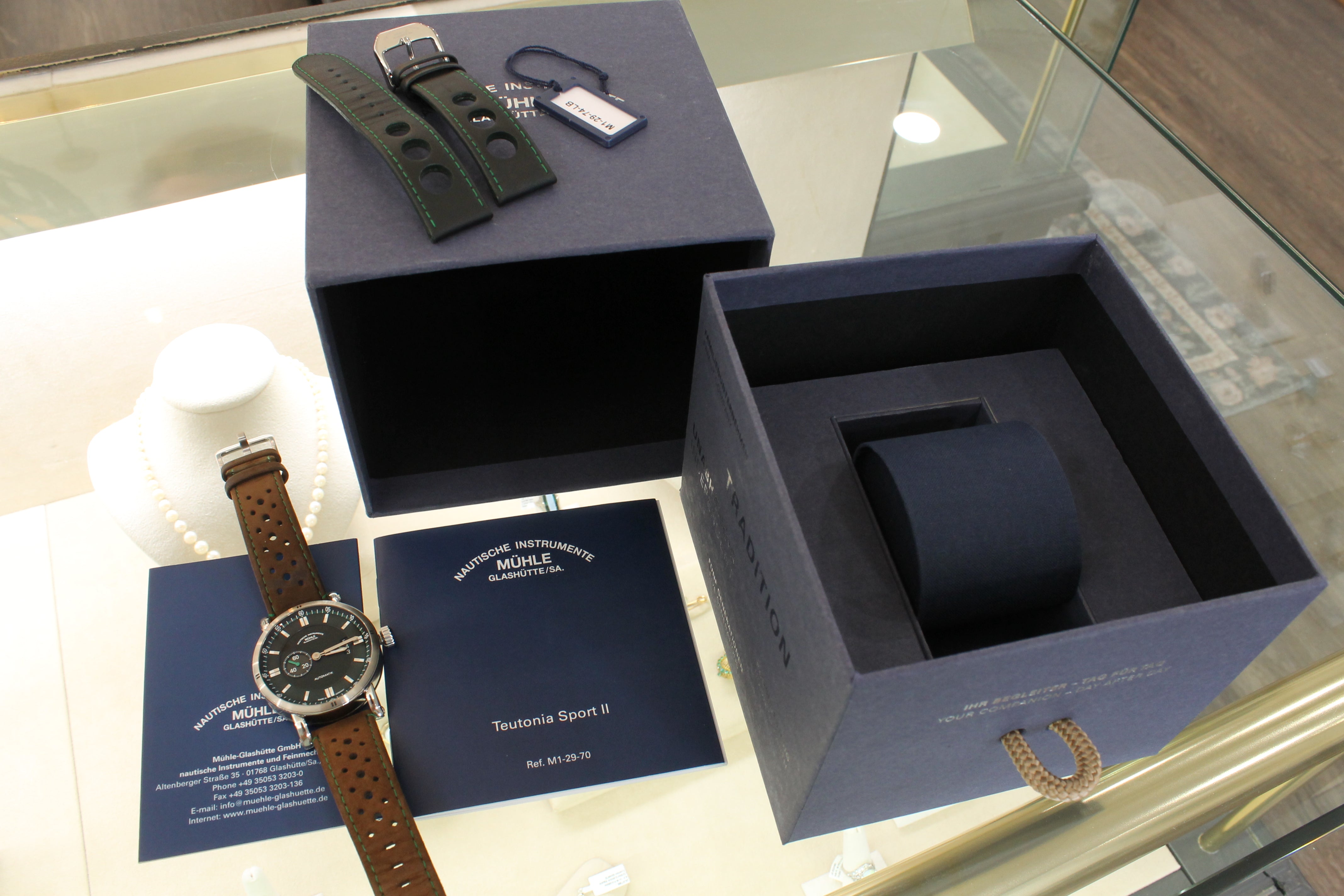 Muhle Glashutte Teutonia Sport II Mens 41mm Steel Automatic Watch M1-29-74-LB