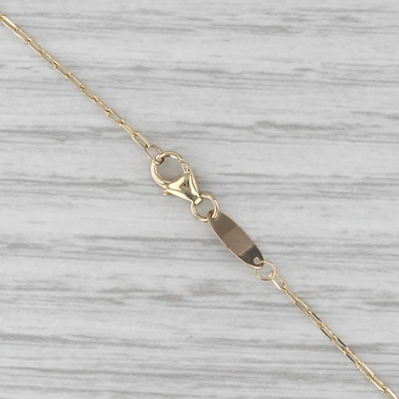 Moon Stars Star Pendant Necklace 14k Yellow Gold 16", 18" Cable Chain
