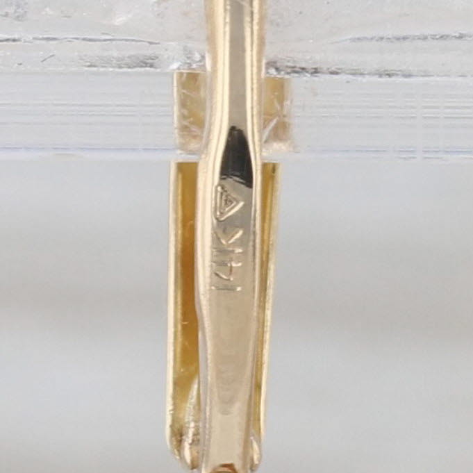 1.20ctw Citrine Dangle Earrings 14k Yellow Gold Solitaire Drops