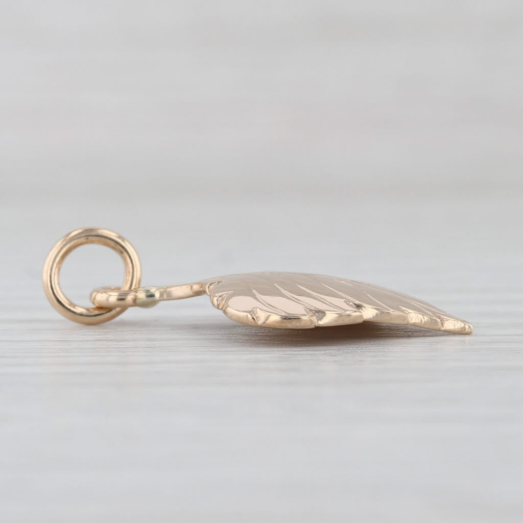 Leaf Pendant 14k Yellow Gold Handmade Hayes Aspen Co Charm