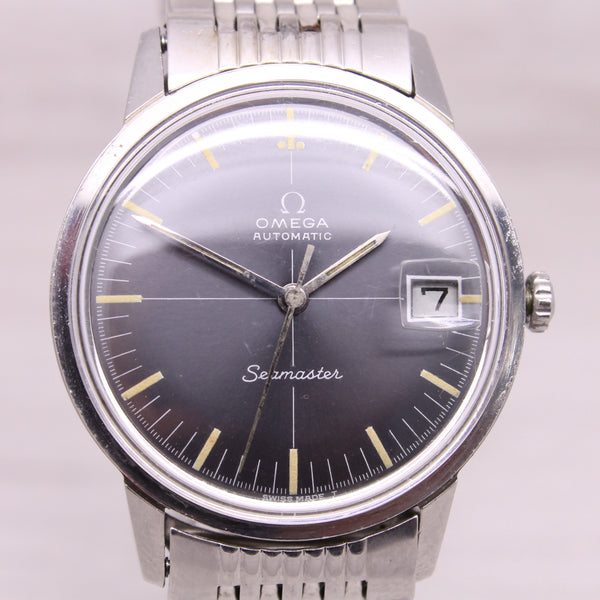 Vintage 1966 Omega Seamaster Men 34mm Steel Automatic Watch 565 Speedy Companion