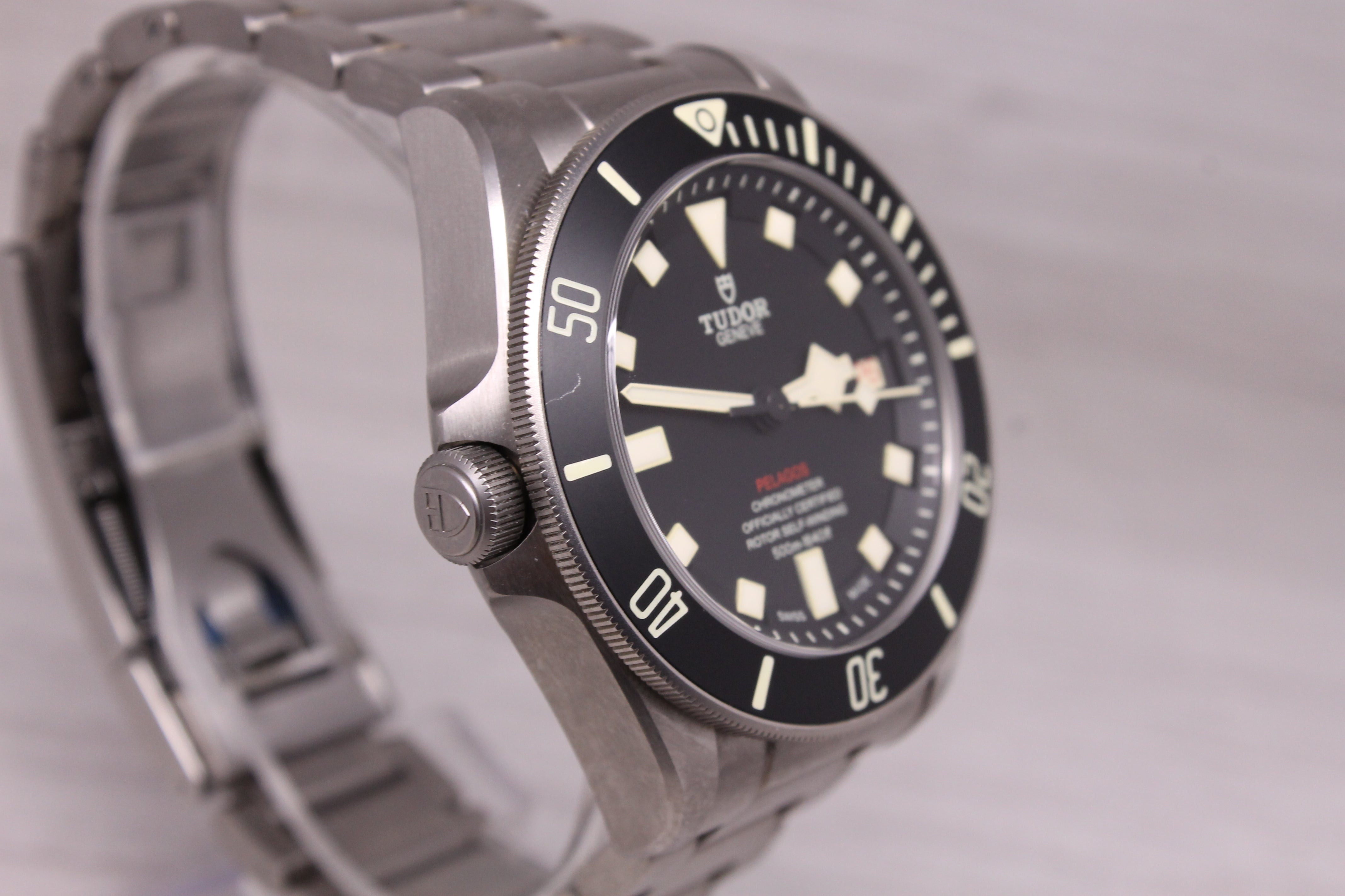 Tudor LHD Lefty Titanium Pelagos 42mm Automatic Mens Divers Watch w Box 25610TN