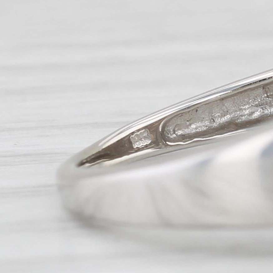 Light Gray 0.29ctw Champagne White Diamond Halo Engagement Ring 10k White Gold Size 7
