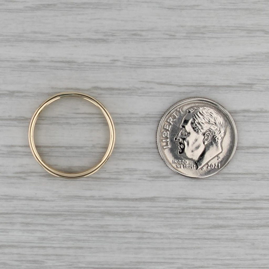 Greek Key Pattern Band Ring 14k Yellow Gold Size 6 Ring Wide 4.3mm