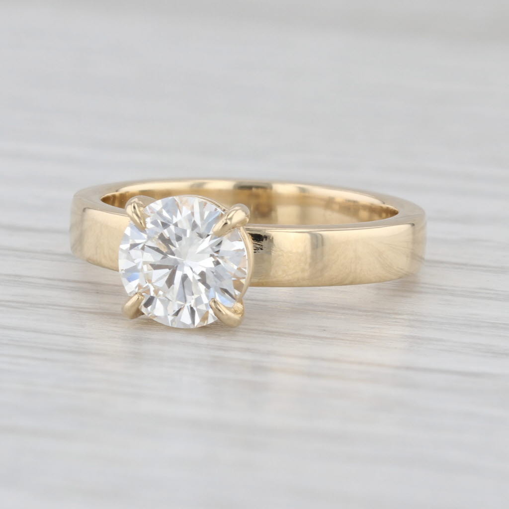 New GIA 1.49ct VVS2 Diamond Solitaire Engagement Ring 14k Yellow Gold Size 6.75