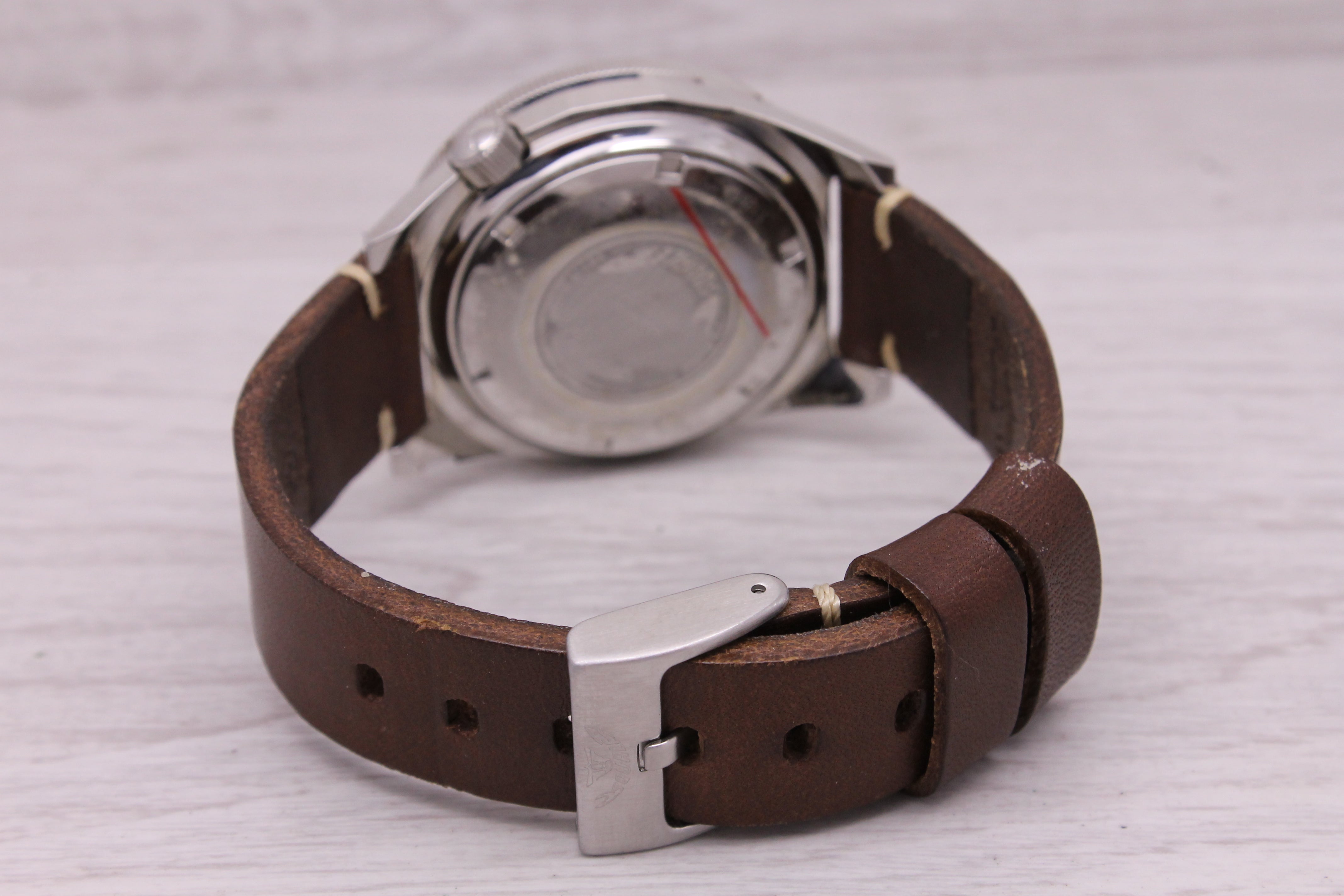 Gray Squale 1521 Polished Blue 42mm Steel Automatic Divers Watch Bracelet FULL SET