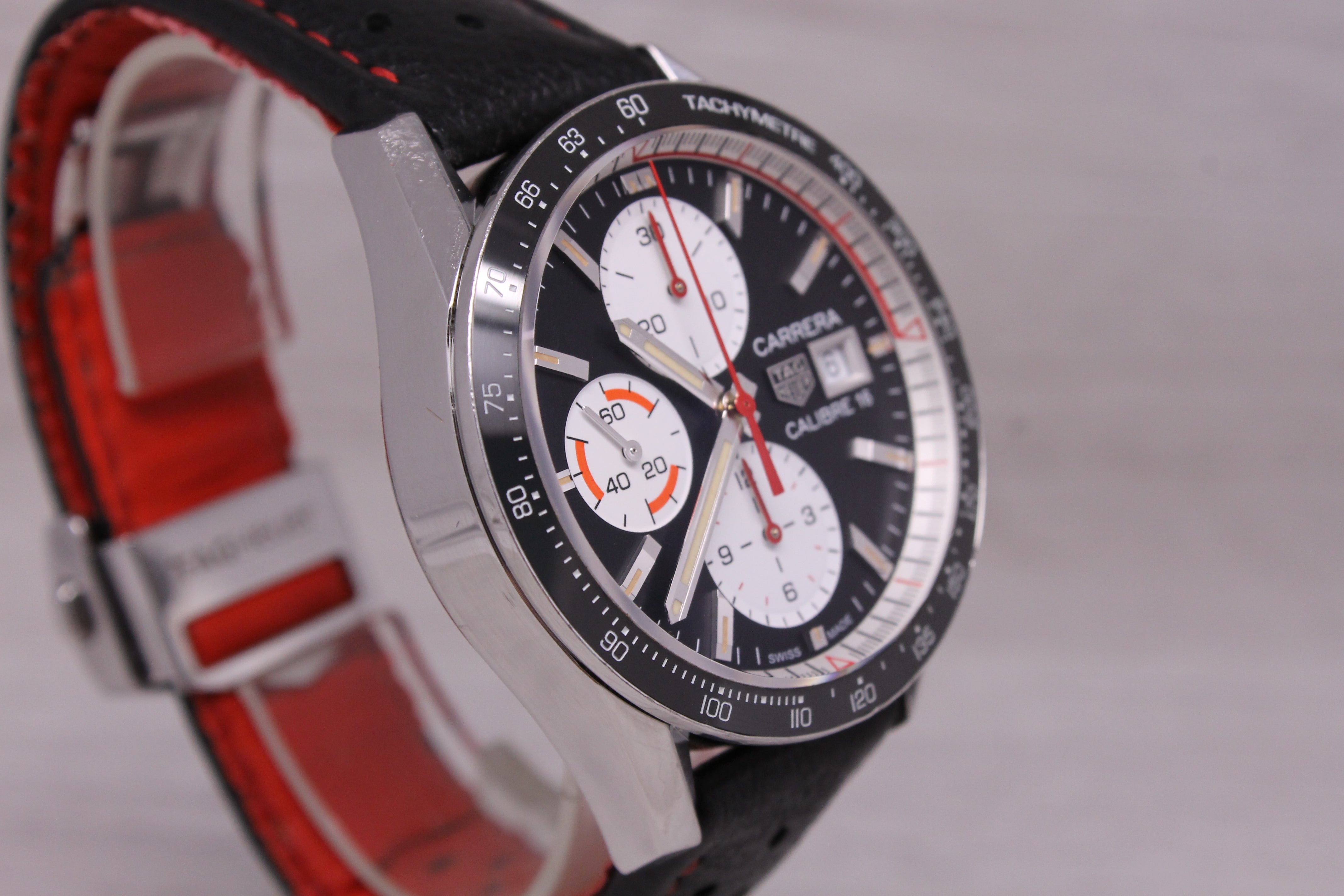 Tag Heuer Carrera Calibre 16 Automatic 41mm Steel Chronograph Watch CV201AP-0