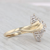 0.45ctw Diamond Cluster Ring 10k Yellow Gold Size 7