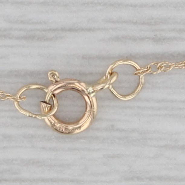 New 0.25ctw Diamond Cross Pendant Necklace 14k Yellow Gold 18"