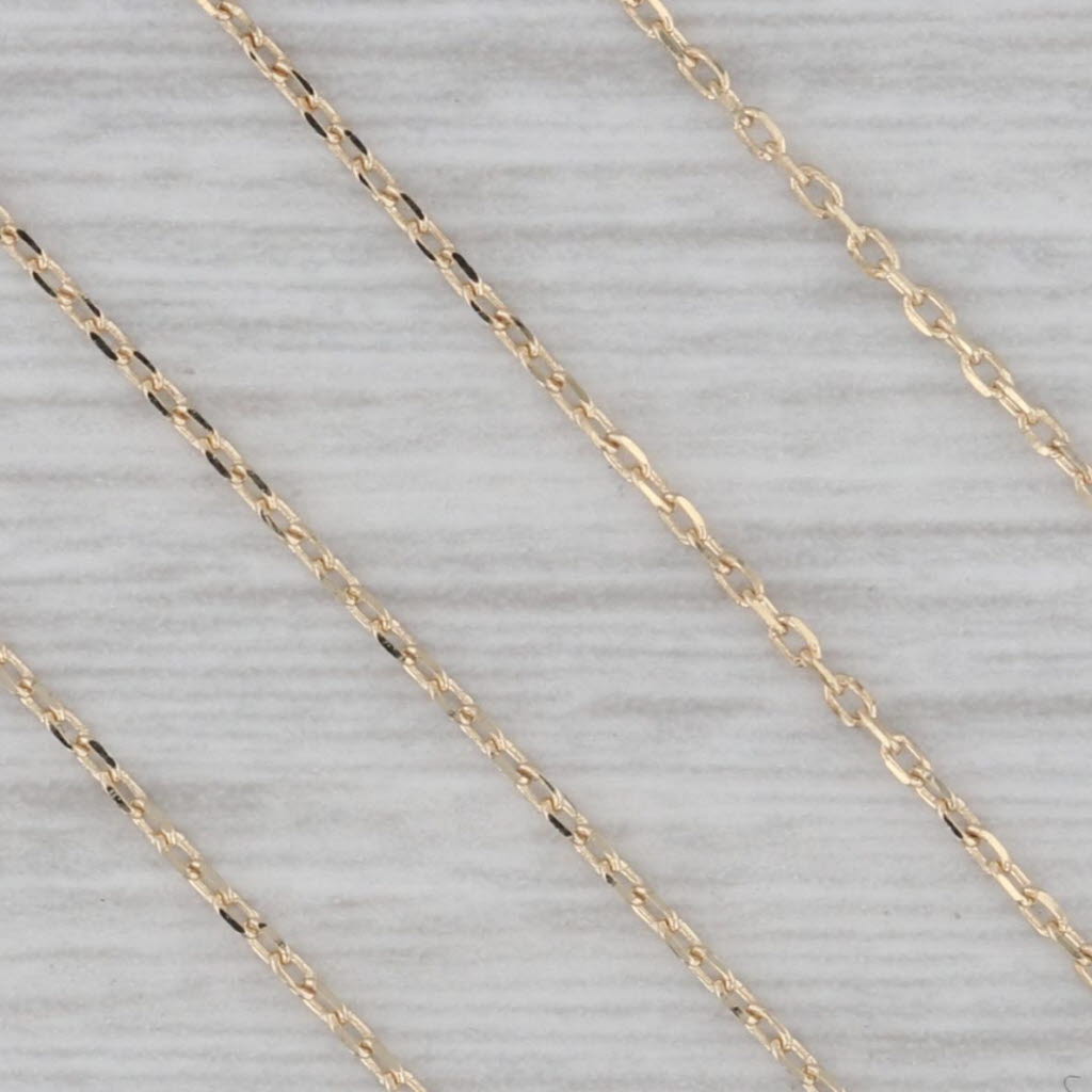 Gray 0.30ctw Diamond Station Necklace Diamonds by the Yard 14k Yellow Gold 17"-19"