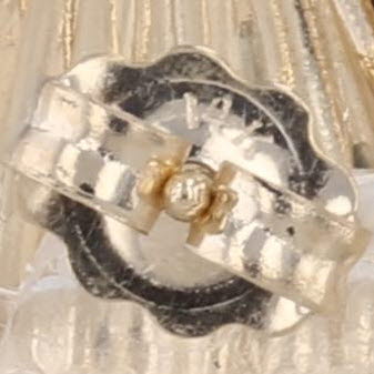 Shell Stud Earrings 14k Yellow Gold Nautical Studs