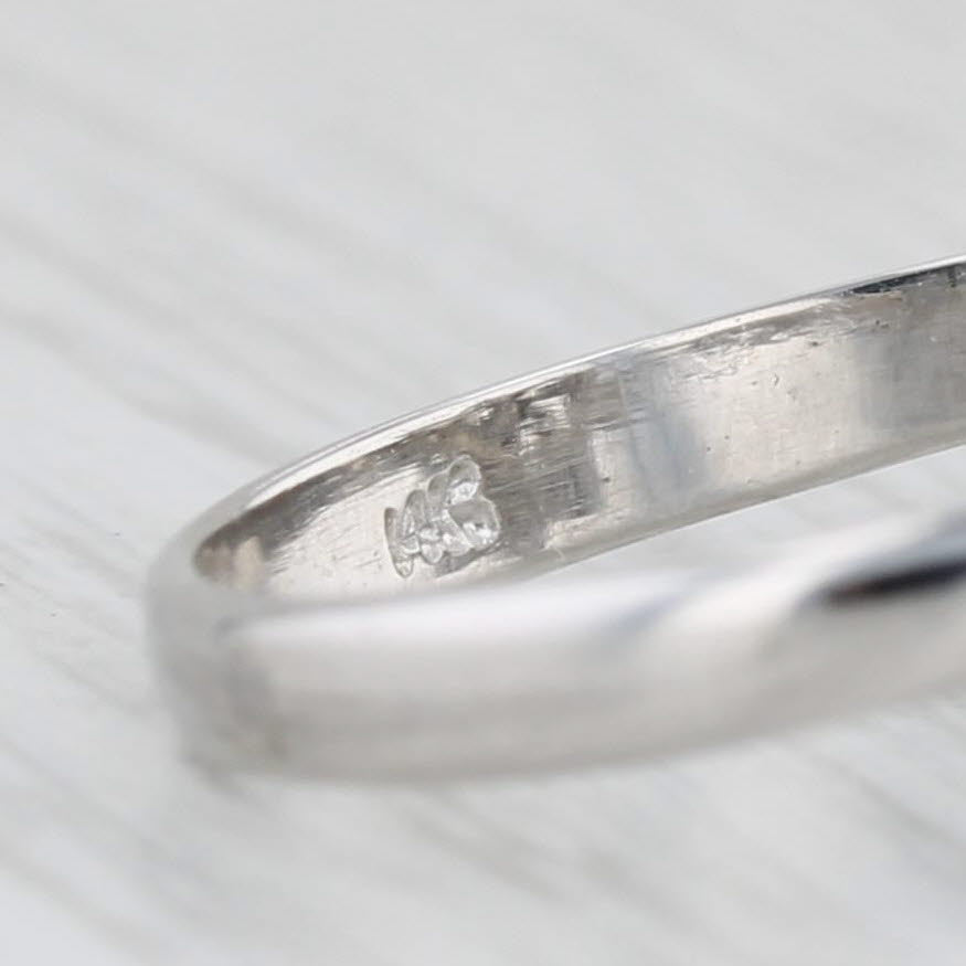 Light Gray 1ctw Diamond Flower Cluster Ring 14k White Gold Size 8