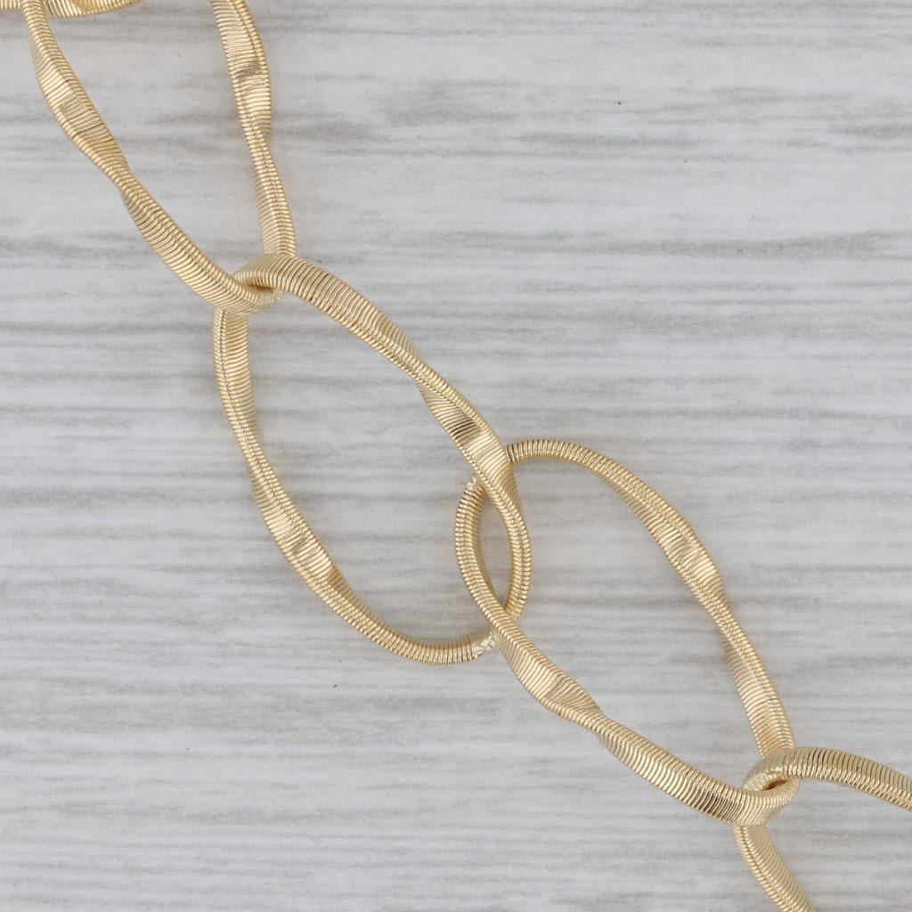Gray Marco Bicego Marrakech Onde Coil Link Bracelet 18k Yellow Gold 7.5"