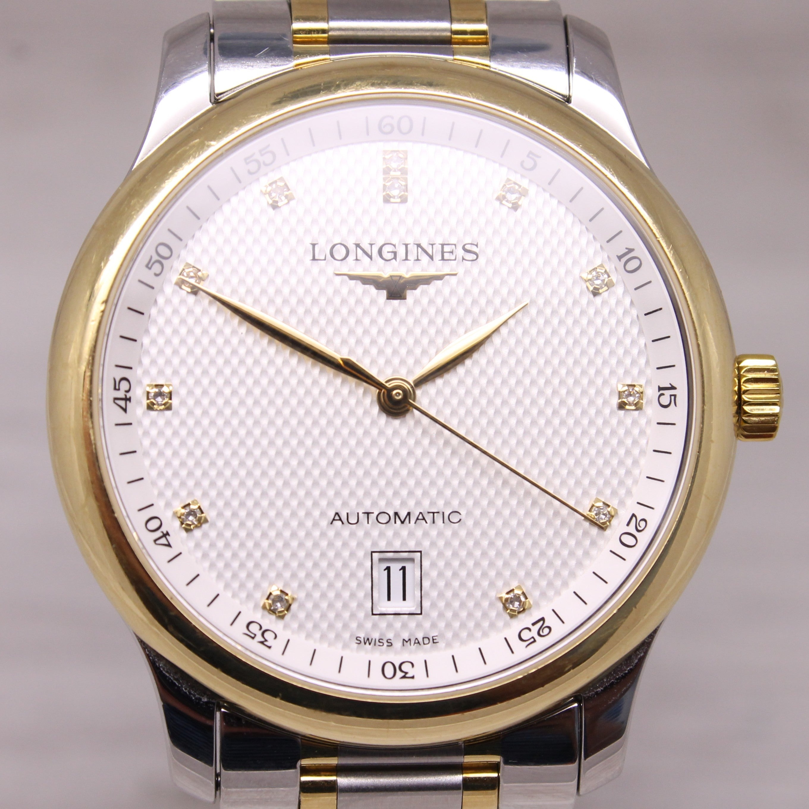 Longines Master Collection Steel & 18k 38.5mm Automatic Watch Swiss L2.628.5 Box