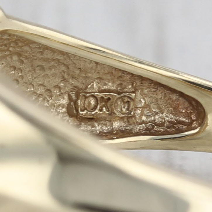 0.78ctw Diamond Cluster Ring 10k Yellow Gold Size 9.75