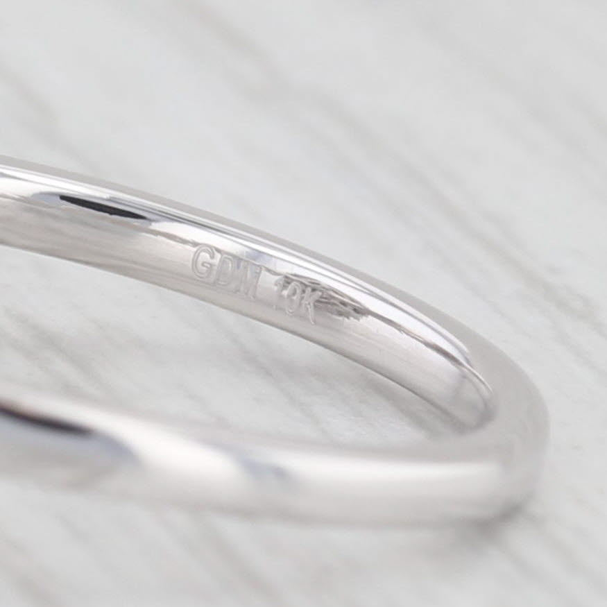 Light Gray 0.44ctw Diamond Cluster Halo Teardrop Engagement Ring 10k White Gold Size 7