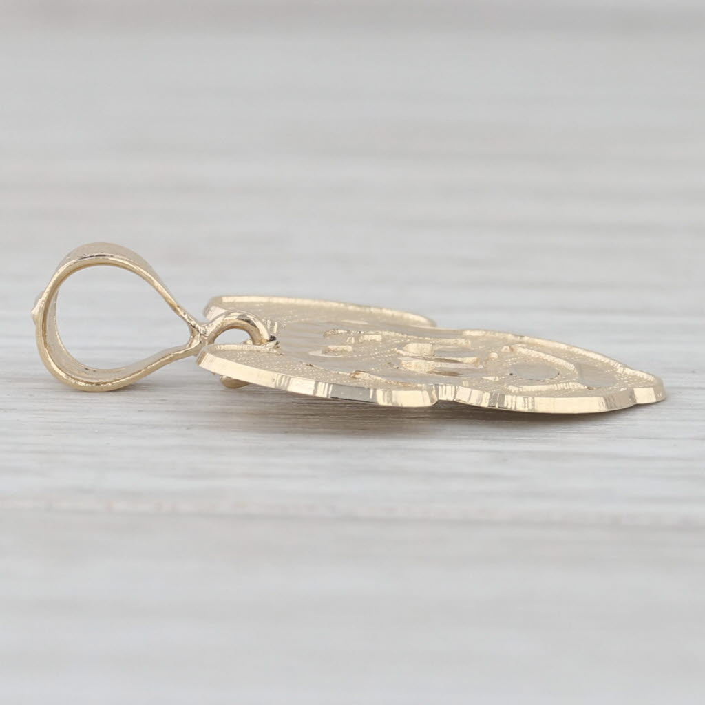 Mickey Mouse Pendant 10k Yellow Gold Classic Disney Cartoon Keepsake