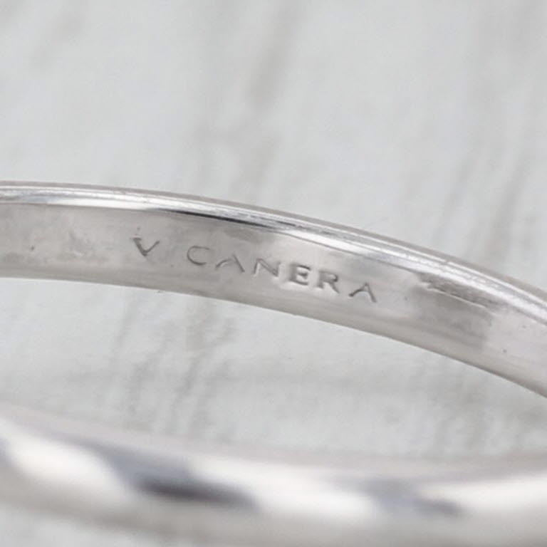 IGI 3.11ctw Round Lab Grown Diamond Engagement Ring 900 Platinum Size 6.5