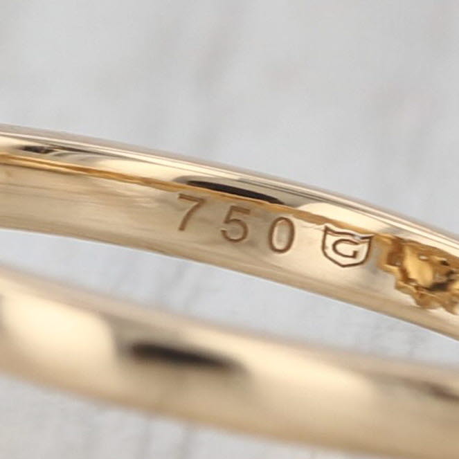 0.59ctw Diamond Cluster Ring 18k Yellow Gold Size 8 COA Engagement