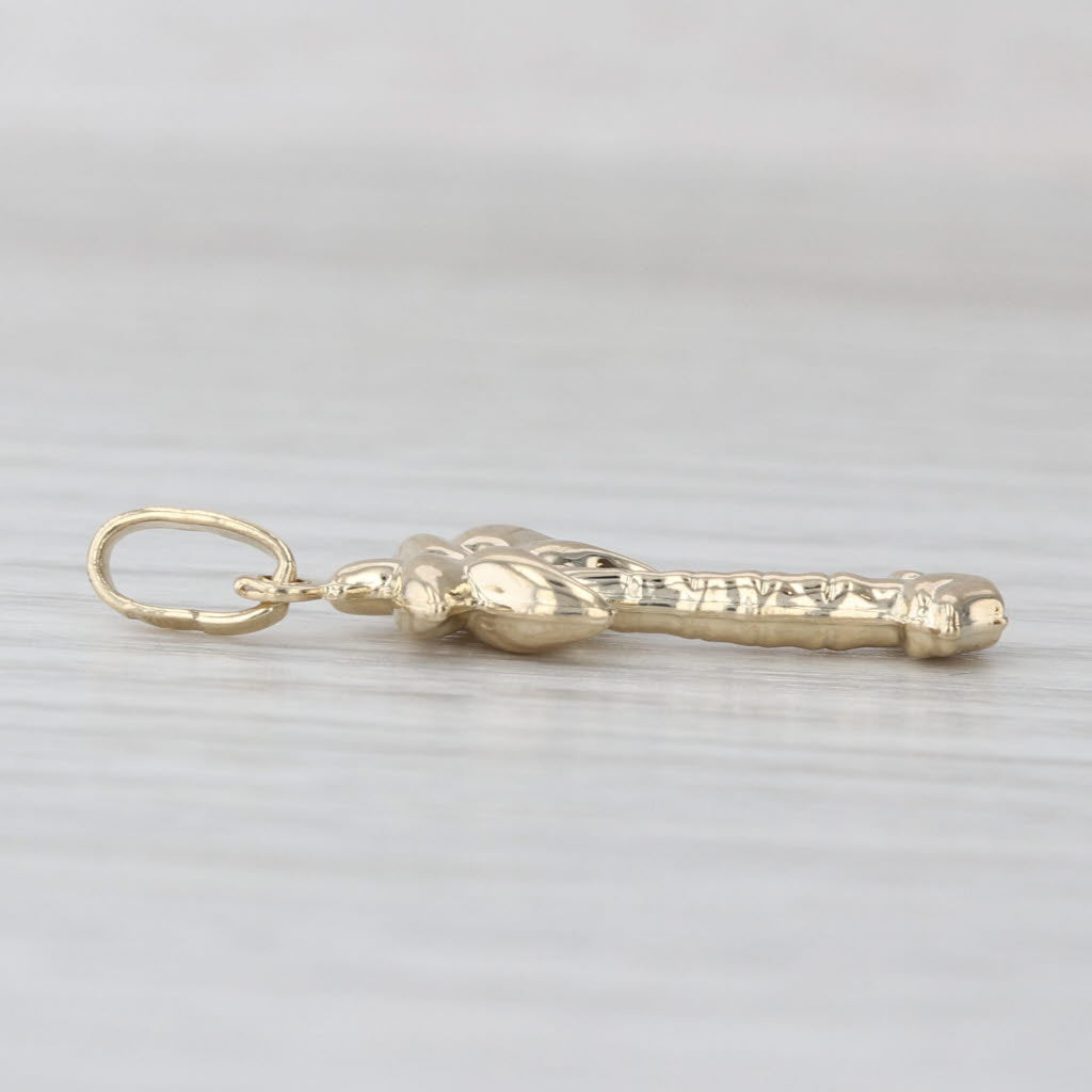 Palm Tree Pendant 14k Yellow Gold Souvenir Charm