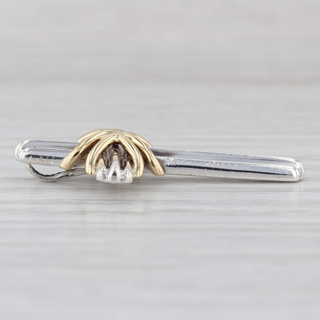 Tiffany & Co Beveled Cross Pendant Sterling Silver 18k Gold