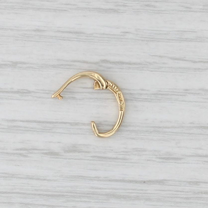 Snap Bail for Jewelry Making Repair Findings 18k Yellow Gold