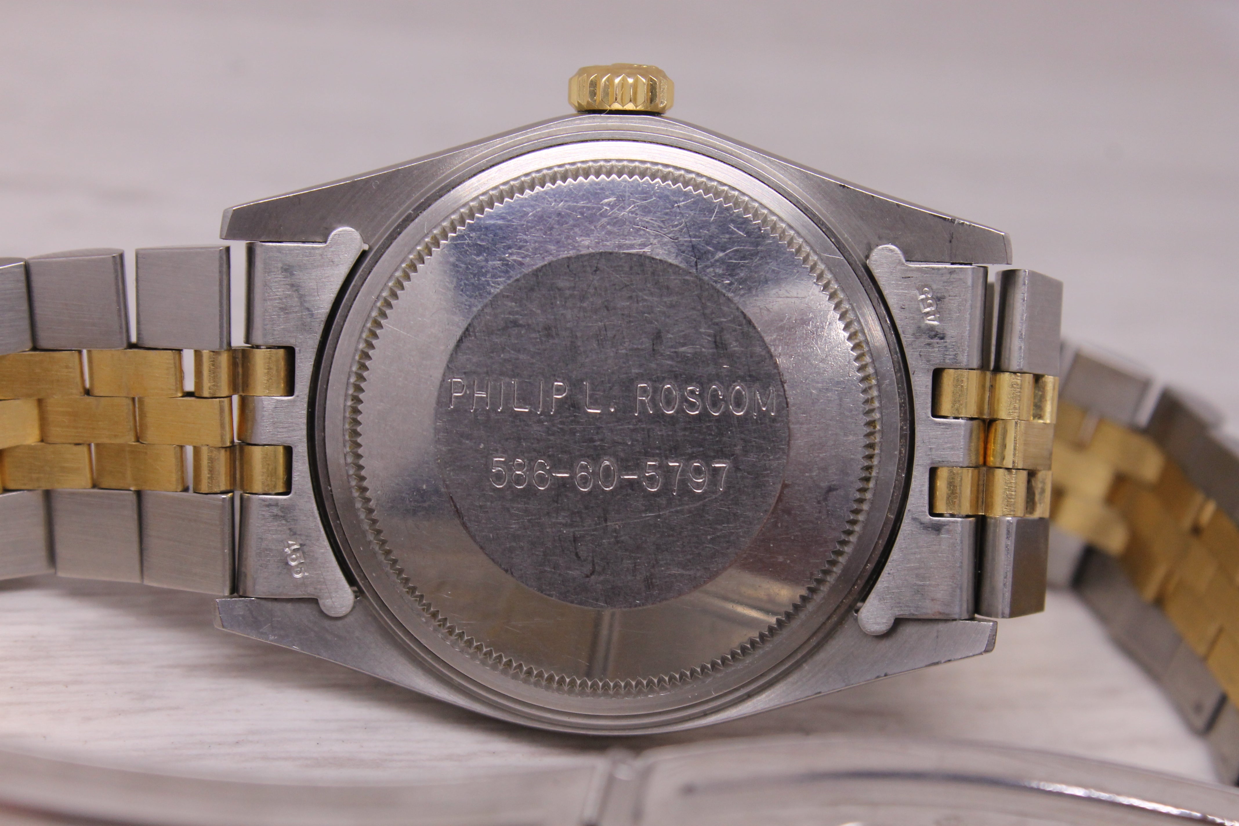 Vintage 1984 Rolex Datejust 16013 Steel & 18k Mens Automatic Watch Original