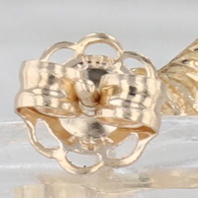 Unicorn Stud Earrings 14k Yellow Gold Studs Child's Small Lightweight Whimsical