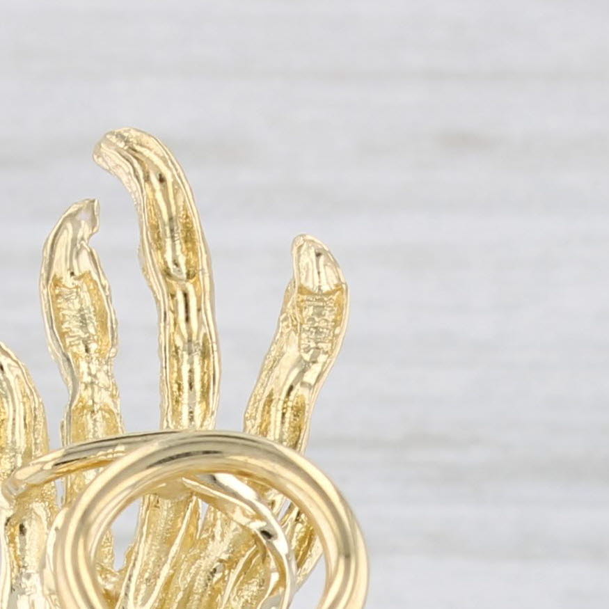 Light Gray Italian Dangle Statement Earrings 18k Gold Diamond Imitation Turquoise Clip On