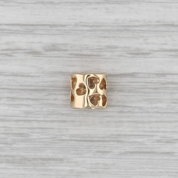 Authentic Pandora Tunnel of Love Charm 750299 14k Gold Hearts 585 ALE