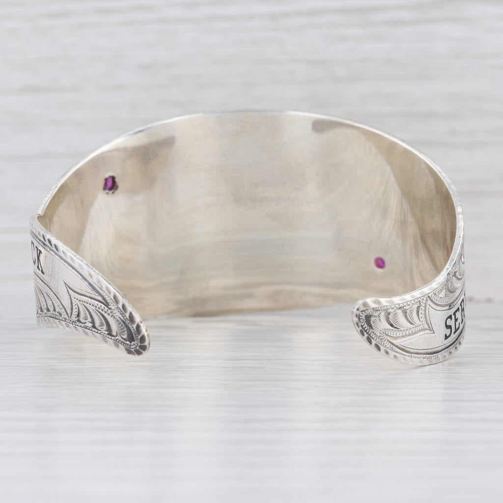 National High School Finals Rodeo Cuff Bracelet Sterling Silver Gold Filled