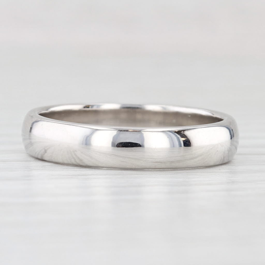 Light Gray Tiffany & Co Forever Men's Wedding Band w/ Box Platinum Size 9.75-10 Ring